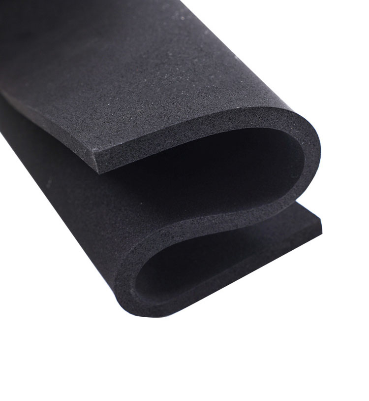 Black rubber board rubber plastic foam board rubber plastic board epdm foam sound insulation board flame retardant sponge board