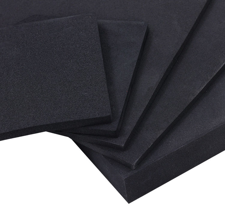 Black rubber board rubber plastic foam board rubber plastic board epdm foam sound insulation board flame retardant sponge board