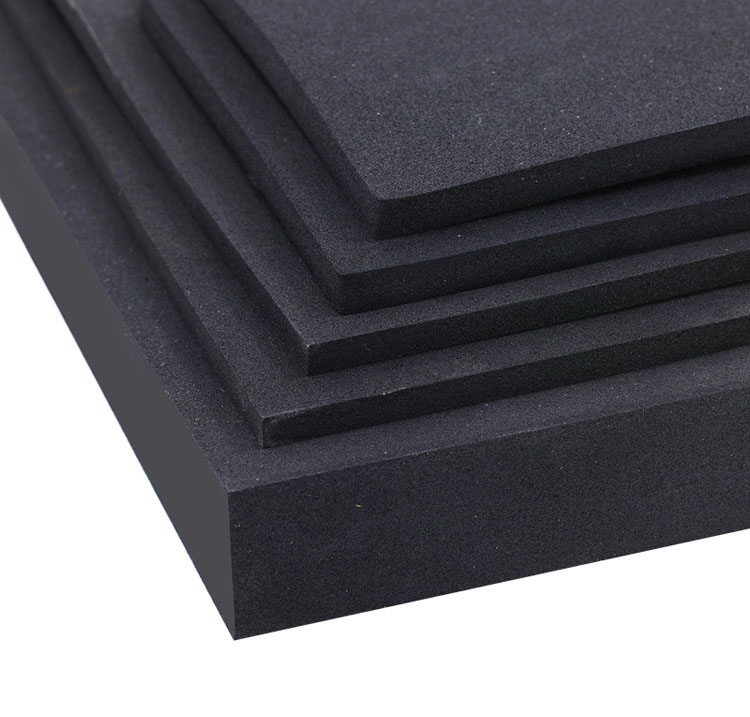 Black rubber board rubber plastic foam board rubber plastic board epdm foam sound insulation board flame retardant sponge board