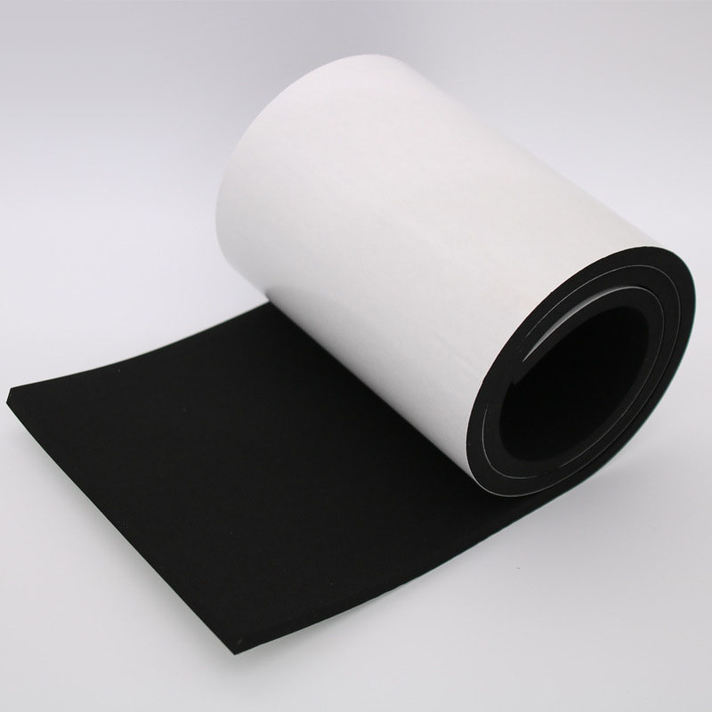 Black cr foam board sponge flame retardant sealed waterproof shock-absorbing adhesive strip board neoprene foam sponge board