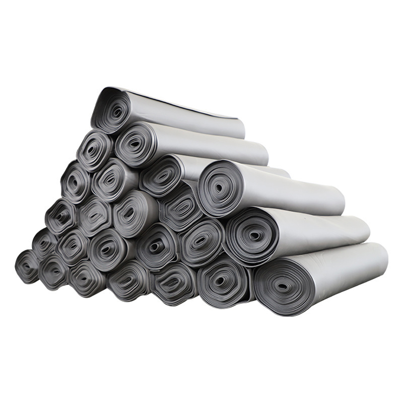 NBR foam roll aluminum foil insulation board 5mm double-sided leather rubber and plastic cotton insulation cotton air pipe flame retardant insulation lining backed by rubber sponge