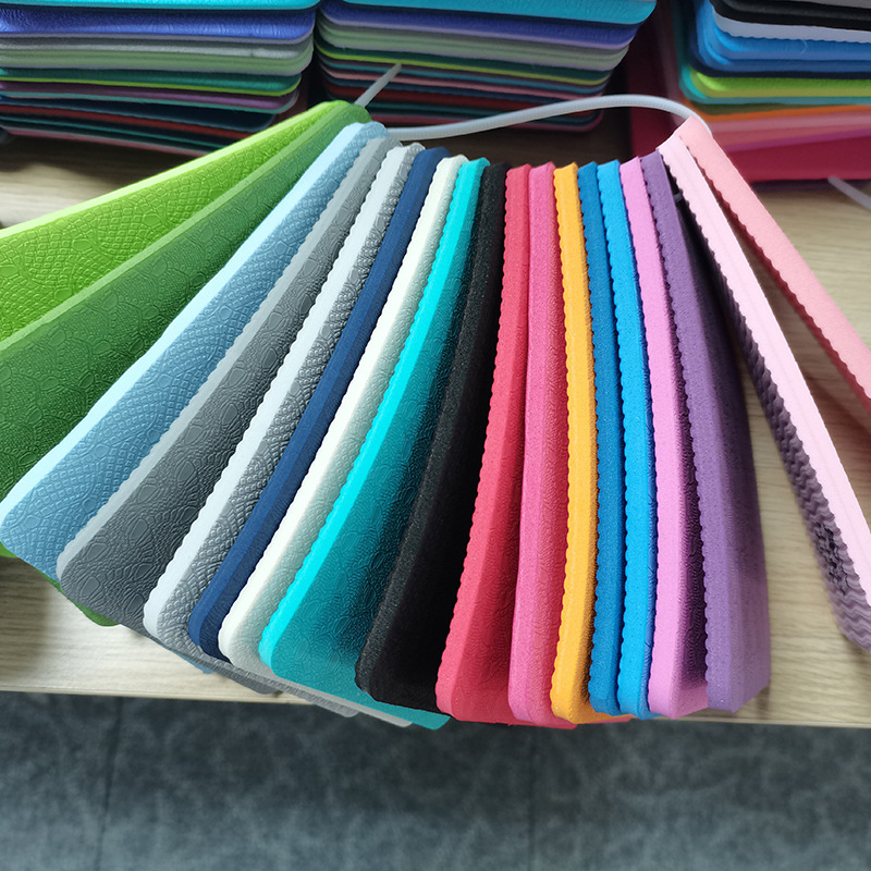 tpe sheet yoga mat material high density closed cell foam optional color factory wholesale