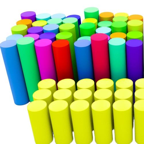 Color Epe foam round roll foam Roll Polyurethane Foam Tube Notty Tube