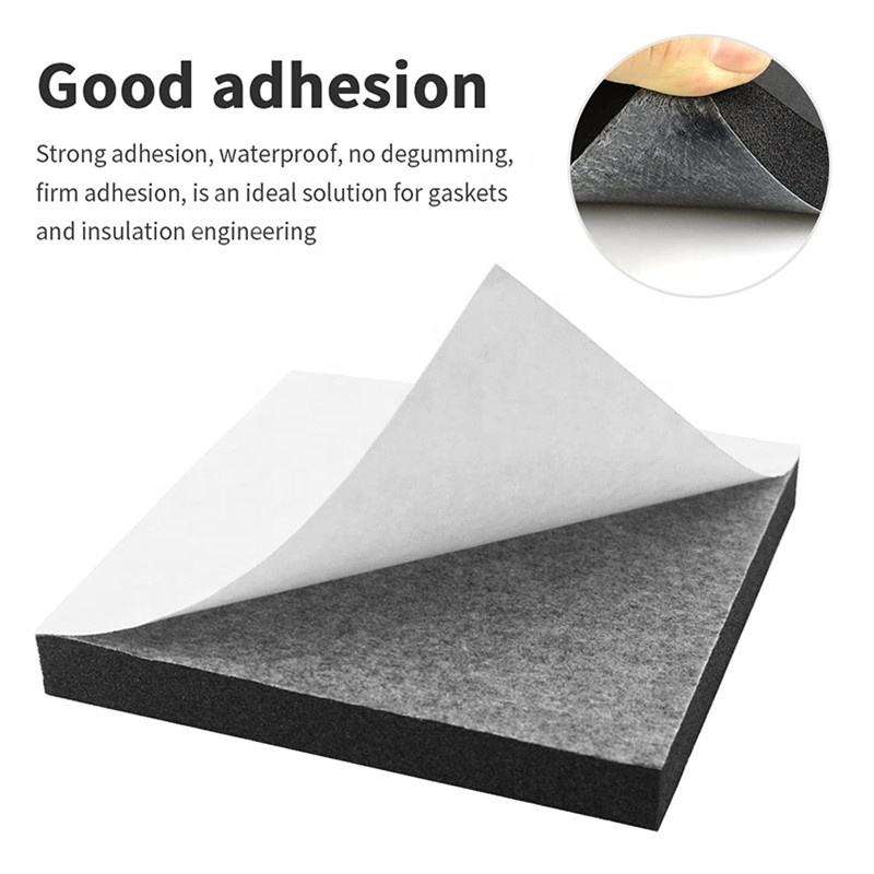 Self-Adhesive High Density Close Cell Foam Insulation Neoprene Sheets Shock Absorption EPDM Rubber Foam Sheet