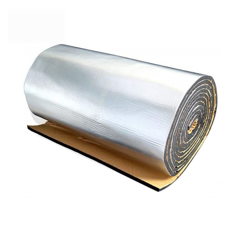 thermal reflective insulation self adhesive fire resistant epe foam roll with aluminum foil sheet roll for roofing