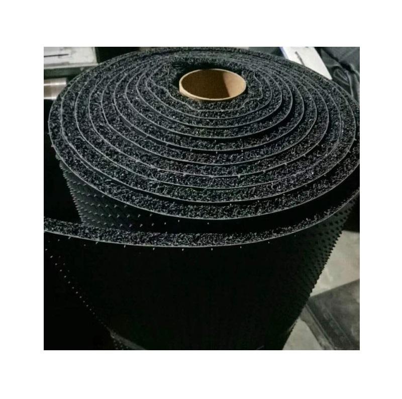 Anti-slip PVC Flooring Carpet Roll / PVC Spaghetti Mat With Foam