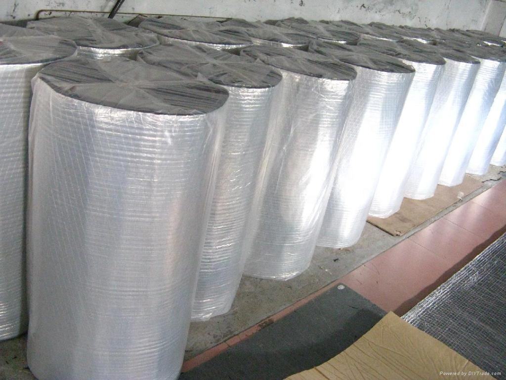 closed cell pvc foam roll rubber sheet insulation roll with Aluminum foil