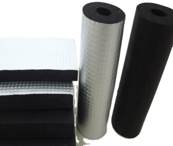 closed cell pvc foam roll rubber sheet insulation roll with Aluminum foil