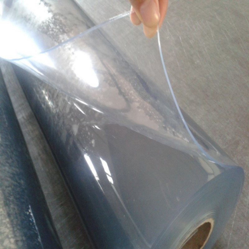 Eco-friendly PHR 22-55 100 150 200 300 500 Microns Thick PVC Soft Film Flexible PVC Roll