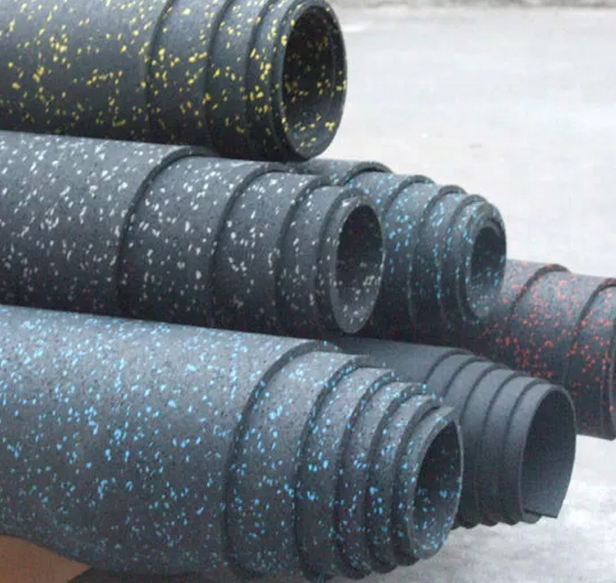High density recycled gym rubber sheet EPDM with SBR sparkle