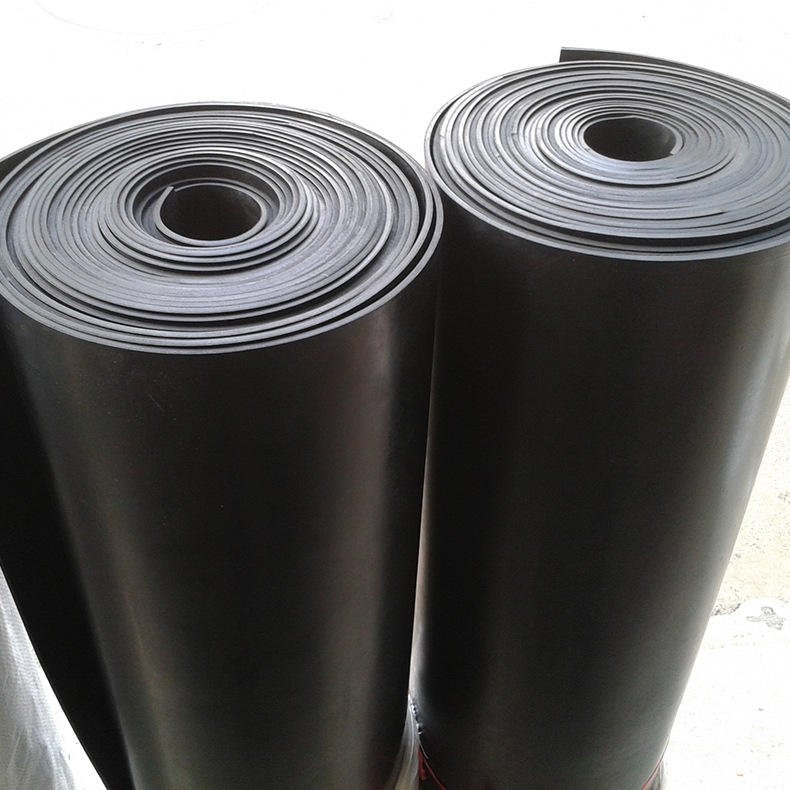 Shock Absorbing Black Color Neoprene SbR Rubber Sheet Mat Board Roll