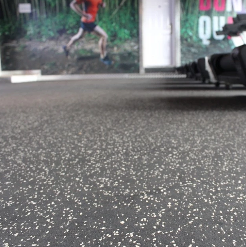 High density recycled gym rubber sheet EPDM with SBR sparkle