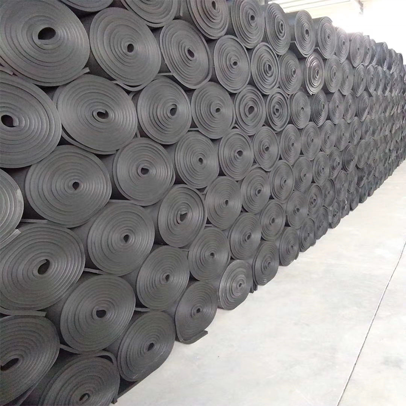 10mm natural silicon rubber foam insulation roll for air conditioner