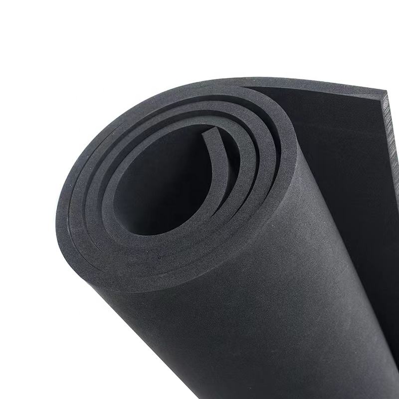 black red 1~50mm thickness SBR elastomeric natural sponge gasket silicone rubber foam roll
