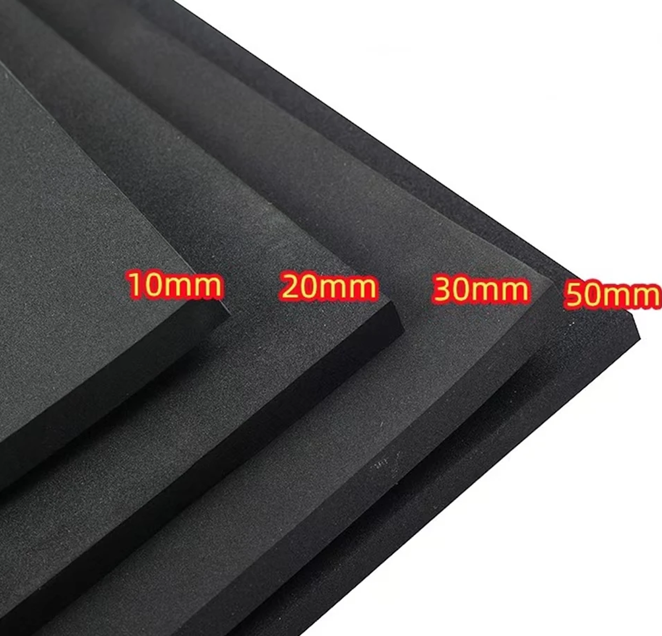 black red 1~50mm thickness SBR elastomeric natural sponge gasket silicone rubber foam roll