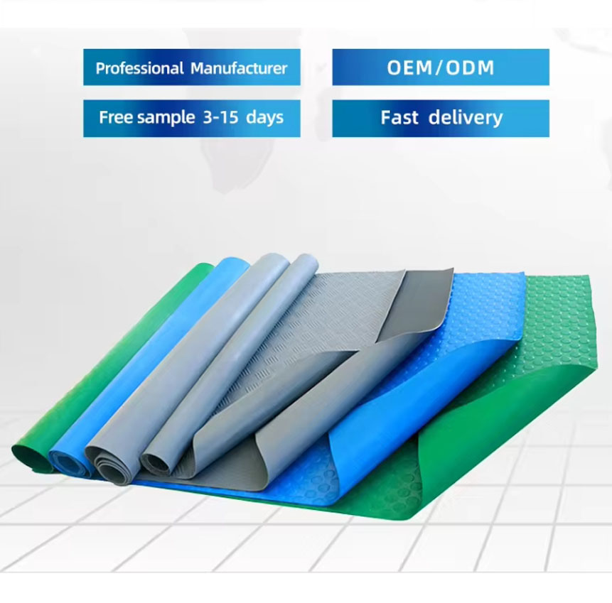 Eco-Friendly Non-Slip Scratch Resistant TPE Matting Rubber Sheet