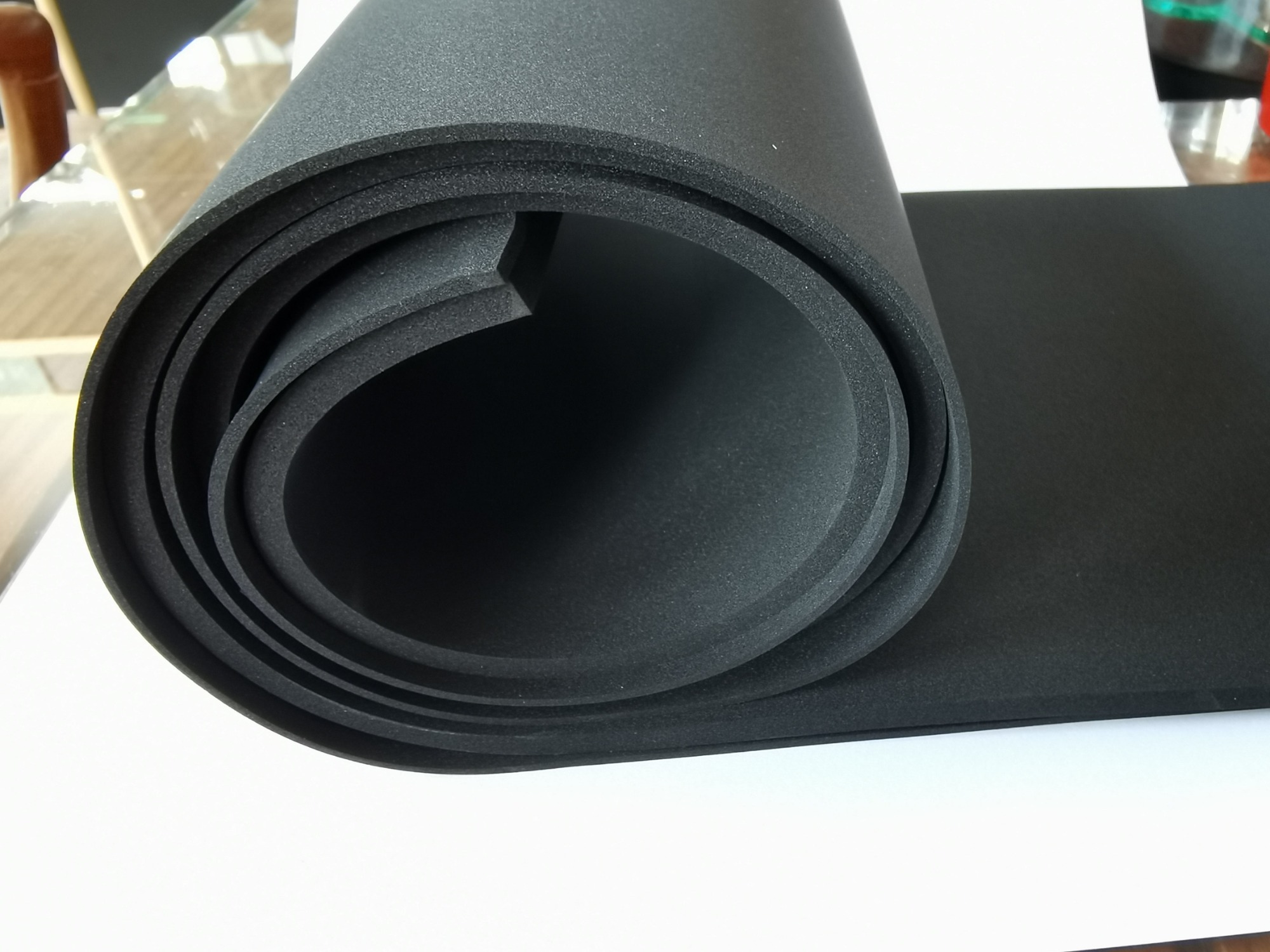 Eco friendly die cut natural CR rubber foam sheet new high quality structure neoprene rubber foam